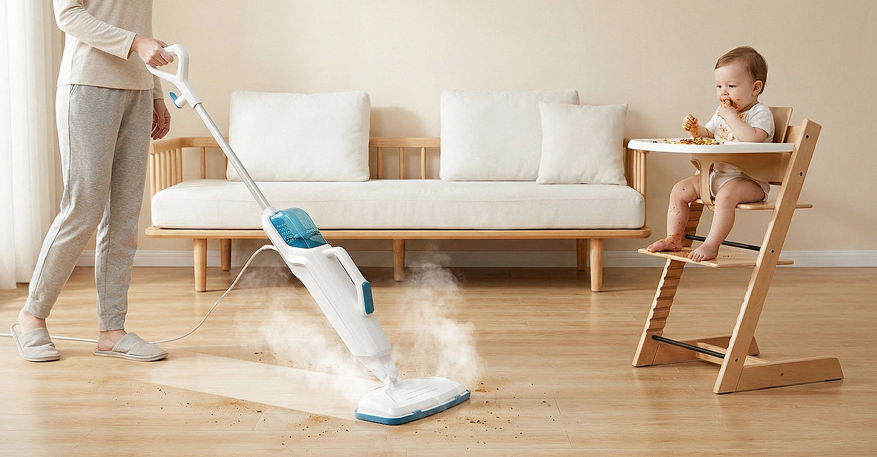 Steam Mop Product Photography